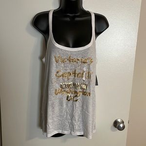 RARE NWT Victoria’s Secret Supermodel Essentials Washington DC tank. Sz L.